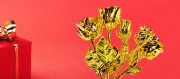 24 Karat Gold Dipped Real Rose Gift